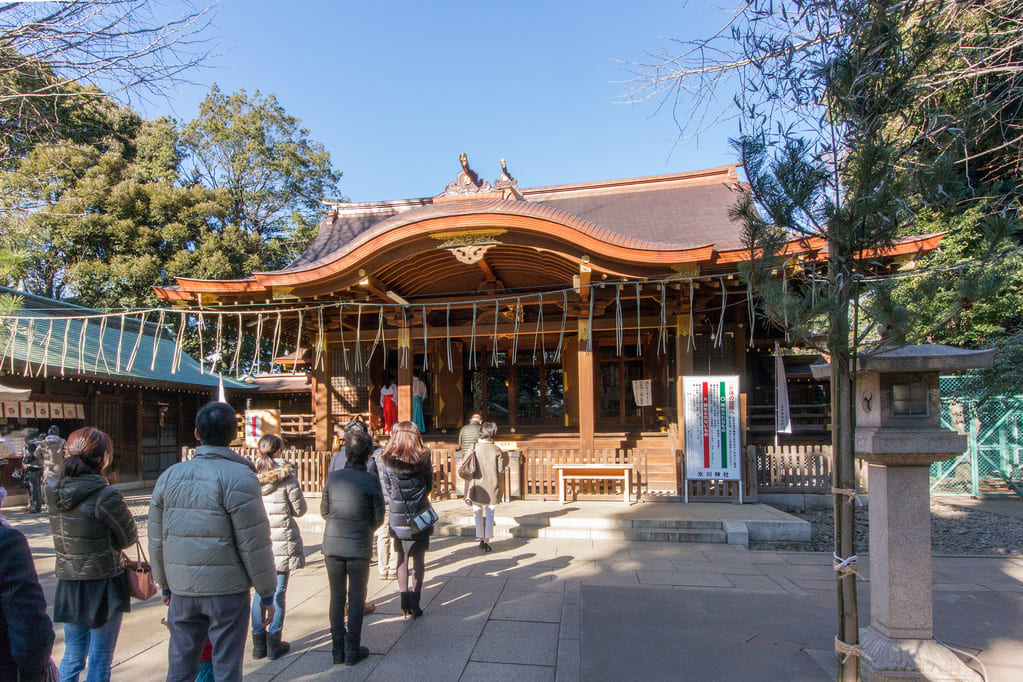 区内最古の神社として知られる「渋谷氷川神社」