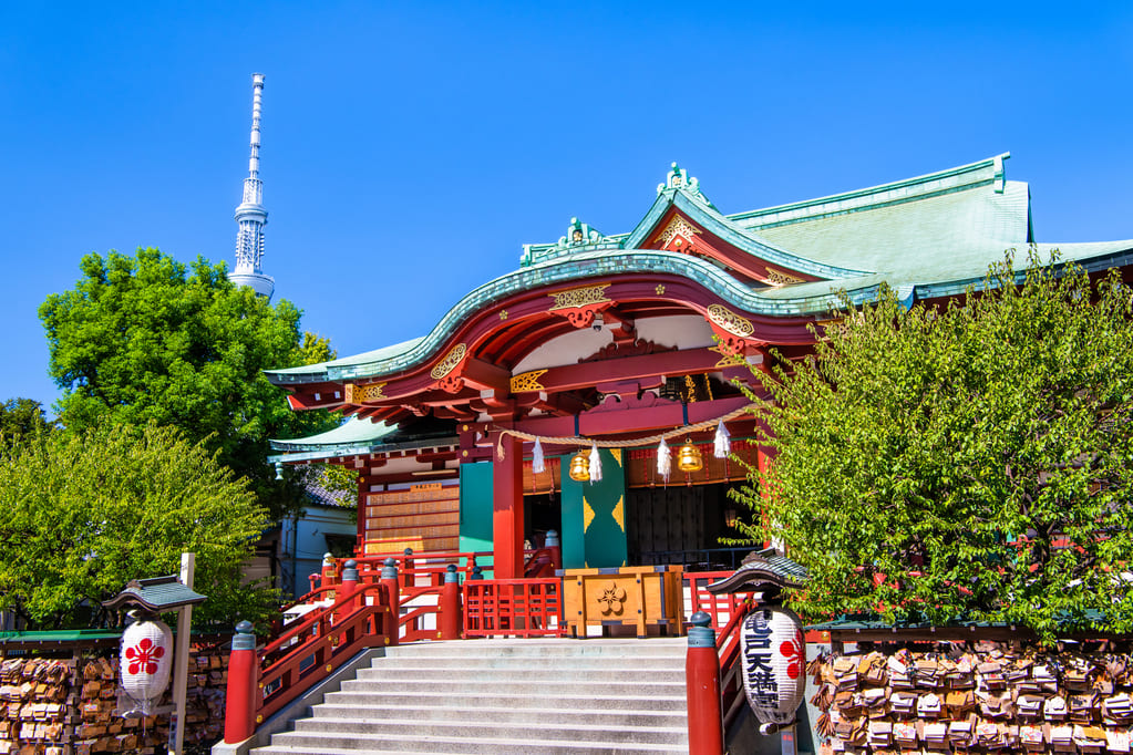 受験の神様菅原道真公を祀る亀戸天神社