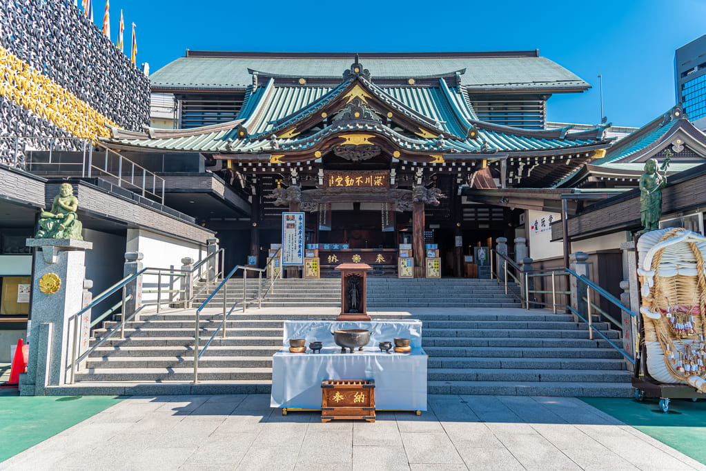 深川不動のある地域